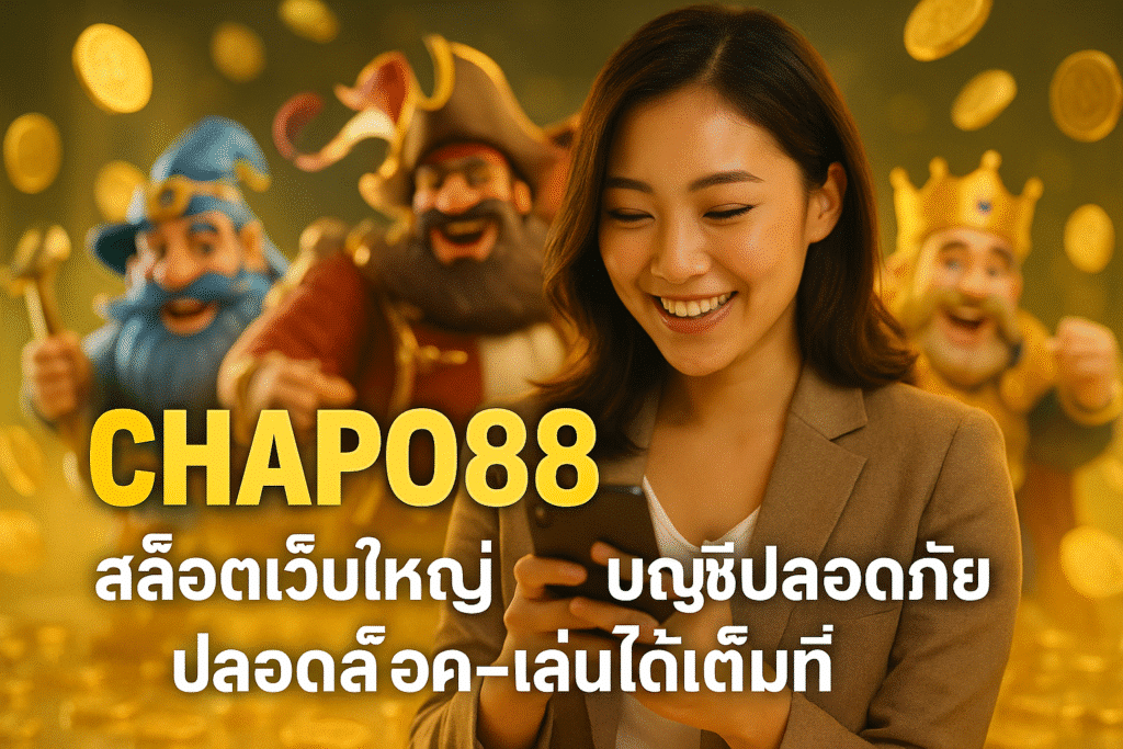 CHAPO88 สล็อตเว็บใหญ่ บัญชีปลอดภัย ปลอดล็อค-เล่นได้เต็มที่