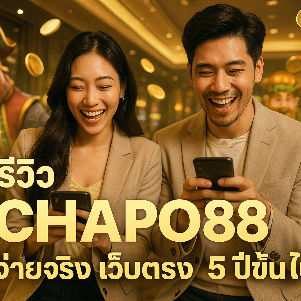 รีวิว CHAPO88 จ่ายจริง เว็บตรง 5 ปีขึ้นไป