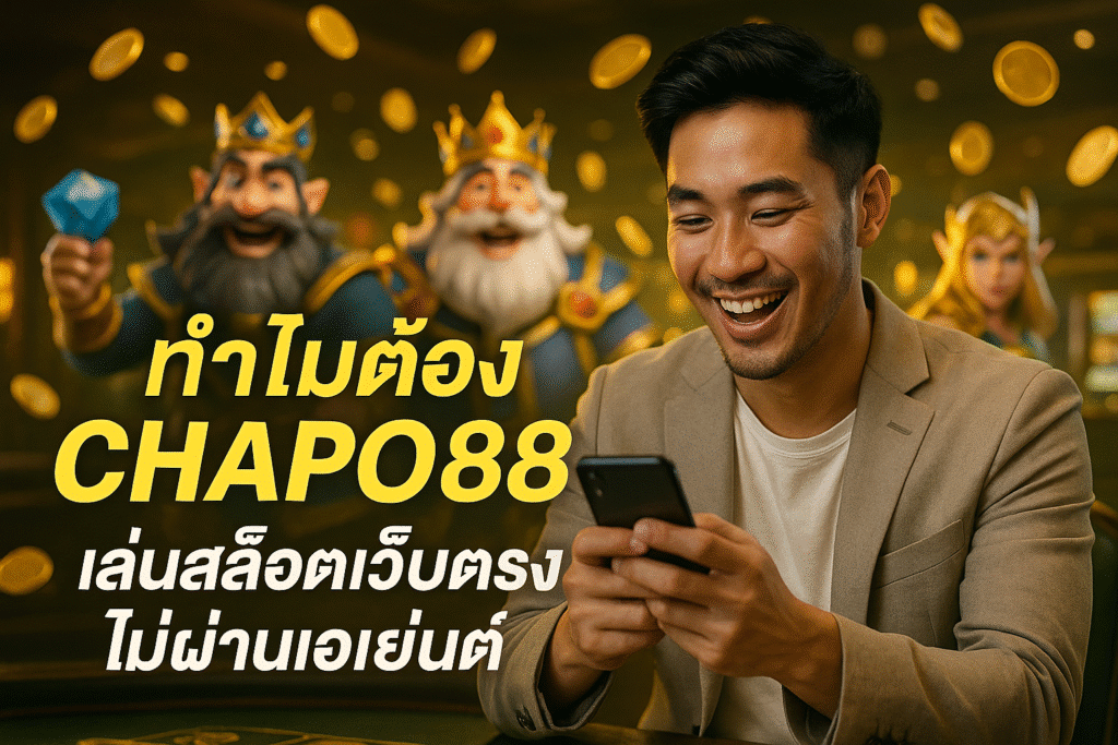 ทำไมต้อง CHAPO88 เล่นสล็อตเว็บตรง ไม่ผ่านเอเย่นต์