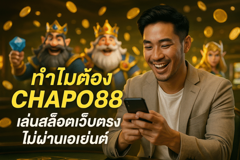 ทำไมต้อง CHAPO88 เล่นสล็อตเว็บตรง ไม่ผ่านเอเย่นต์