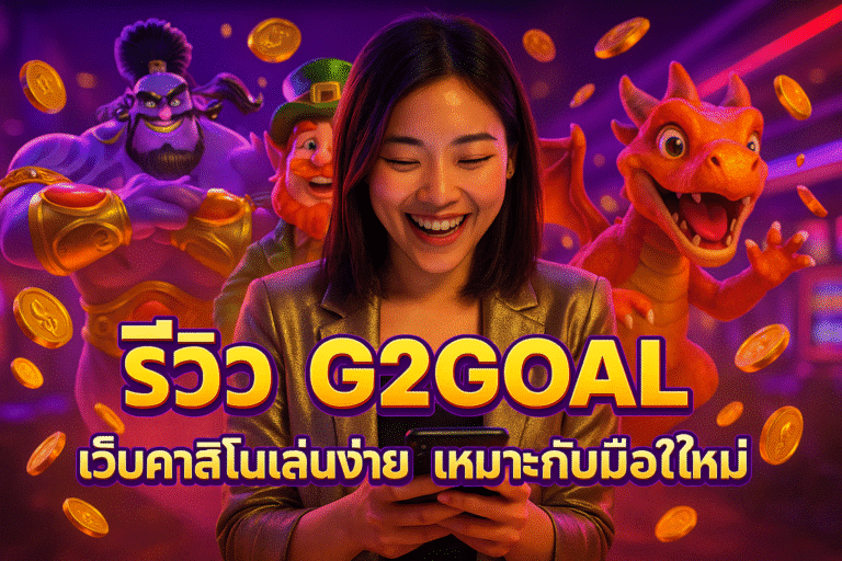 รีวิว G2GOAL เว็บคาสิโนเล่นง่าย เหมาะกับมือใหม่